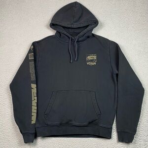 Venum Hoodie Men's Size S Black Sweatshirt Small UFC Gym Workout MMA Athletic
